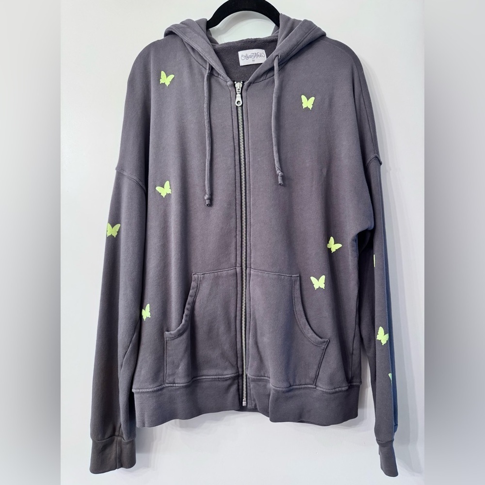 Lauren Moshi Koa Neon Peace Love Butterflies in Light Onyx - Sz XS - Picture 6 of 8